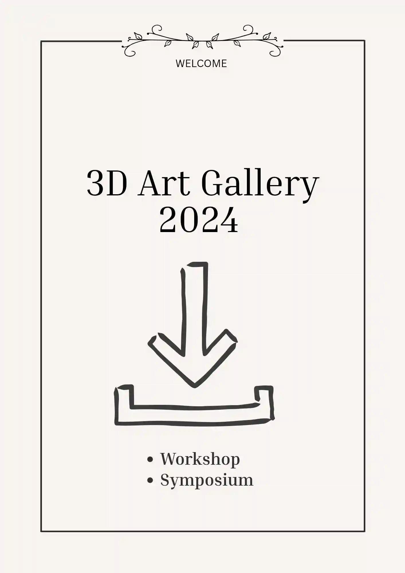 3D Art Gallery Workshop & Symposium 2024-01
